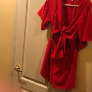 Red romper Nordstrom